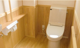 木質仕上げで冬場でも暖かい