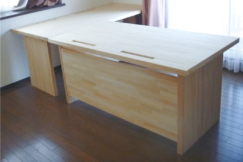 青森ひば製 学習机・本棚・クローゼット